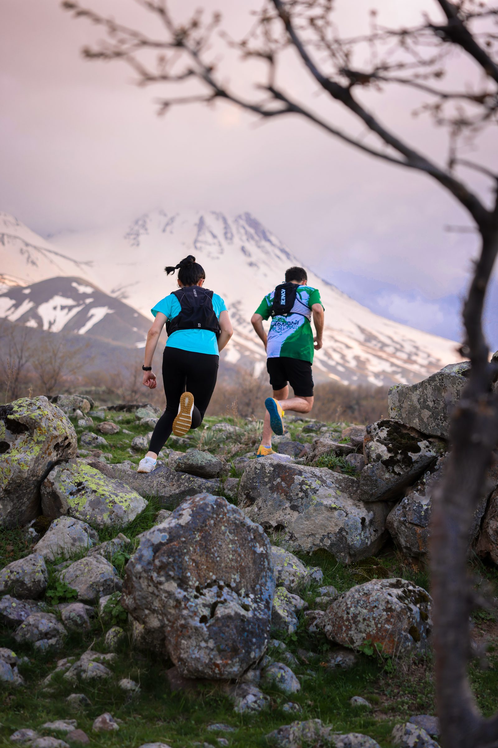 Hasandağı Ultra Trail 2025 yarış anı